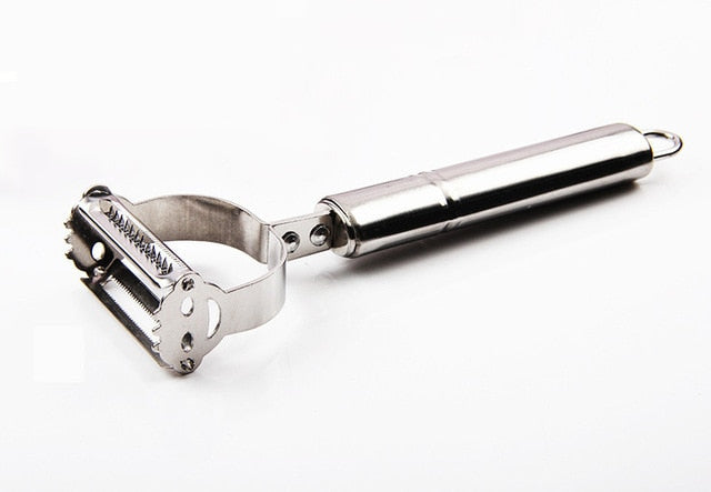 2 in1 Stainless Steel Potato Grater Julienne Peeler Kitchen Accessories Vegetables Peeler Double Planing Grater Kitchen Tools